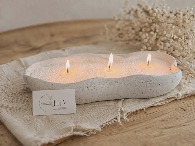 Grillige kaars 'Klara' van Maison July